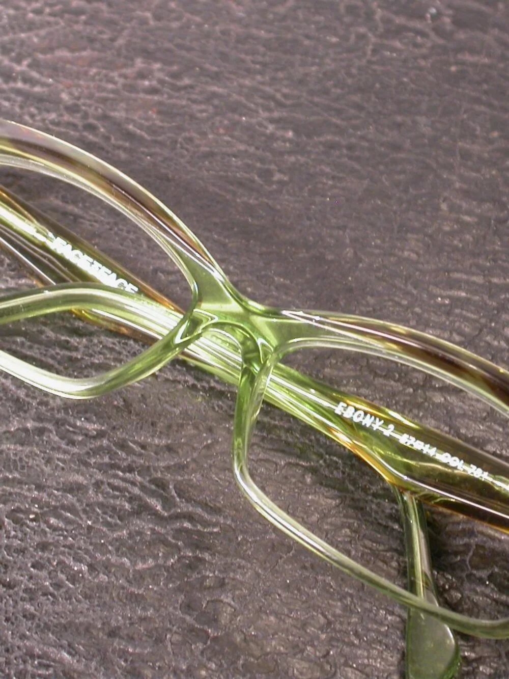 Face A Face Ebony Green Tortoise Stylish Eyeglasses Frames Hand Made in France